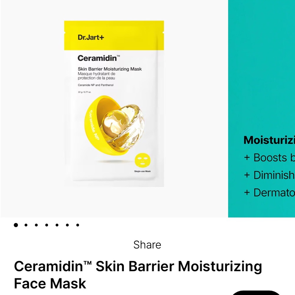 Ceramidin Skin Barrier Moisturizing Face Mask (2 pack)